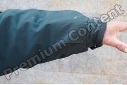 Forearm Man White Casual Windbreaker Chubby